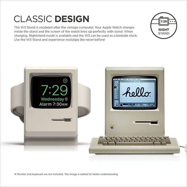初代Macintosh型のApple Watchスタンド