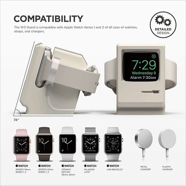 elago W3 STAND Apple Watch 専用充電スタンド　対応機種