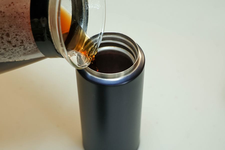 サーモス250mlの水筒にコーヒーを入れる