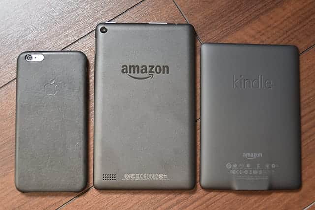 iPhone 6s　FIreタブレット 8GB　Kindle Paperwhite　裏面