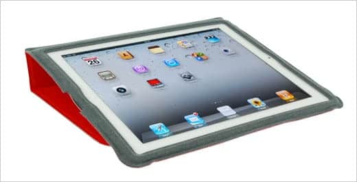 Golla Slim Folder Jerome for The New iPad Red　開けたところ