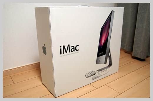 iMac24インチの箱の写真