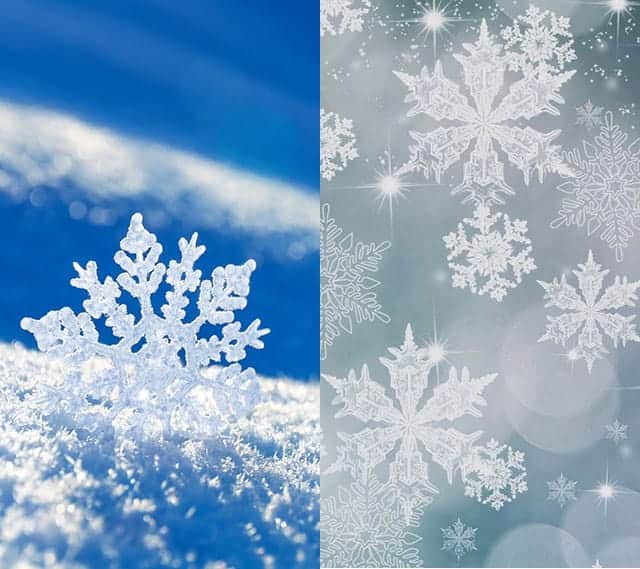 冬だからiphoneの壁紙も冬景色に クリスマス 雪景色 結晶の壁紙