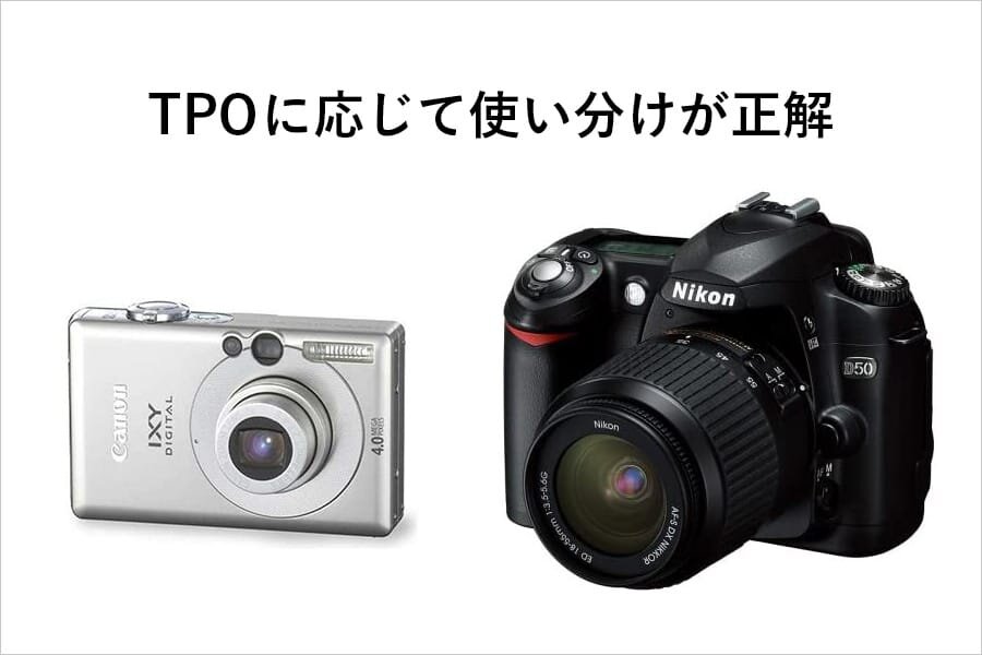 Canon IXY50とNikon D50