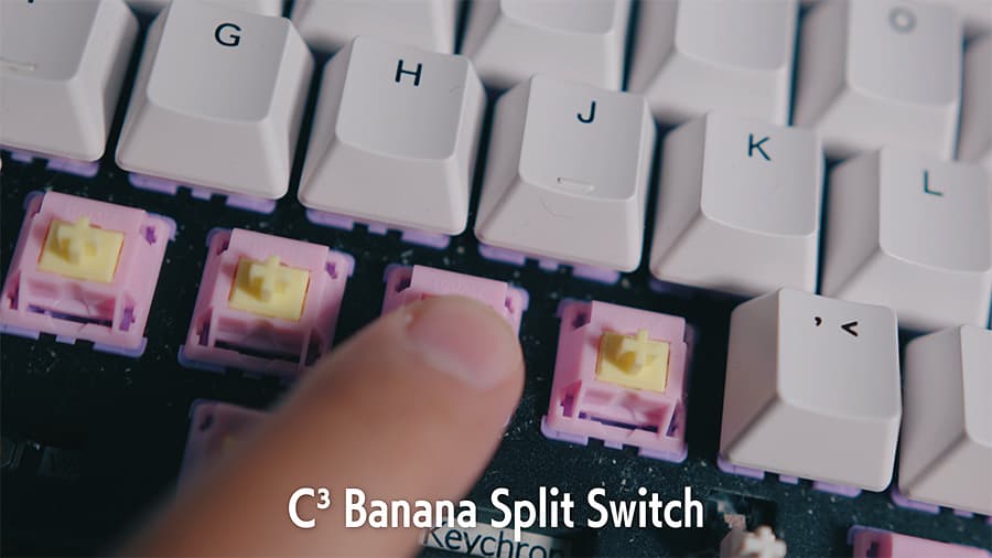 キースイッチはC3 Banana Split Switch
