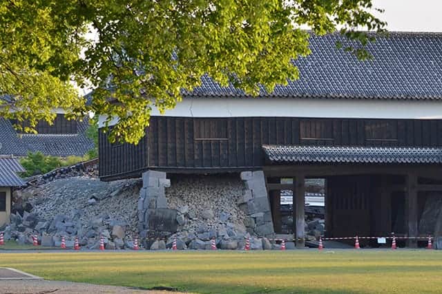 加藤神社の方から撮影した西大手御門