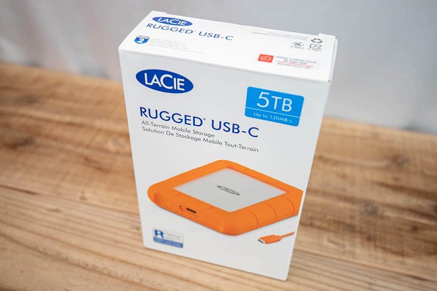 LaCie HDD ポータブルハードディスク 5TB Rugged USB-C 耐衝撃 STFR5000800