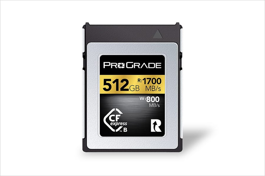 新ProGrade CFexpress Type B GOLD 512GB