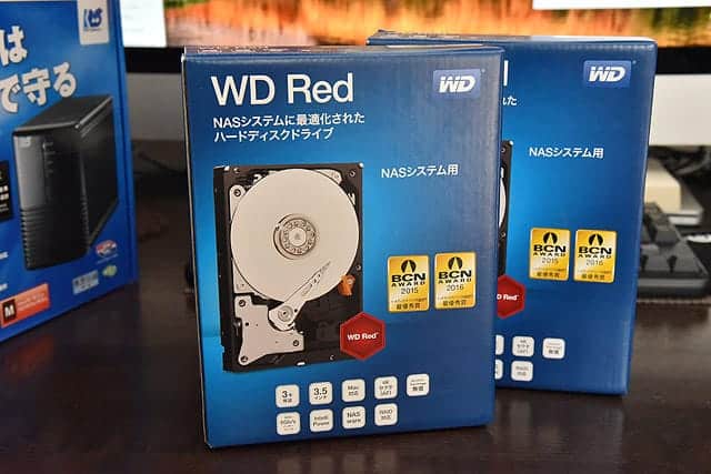 WD RED 3TB を2つ