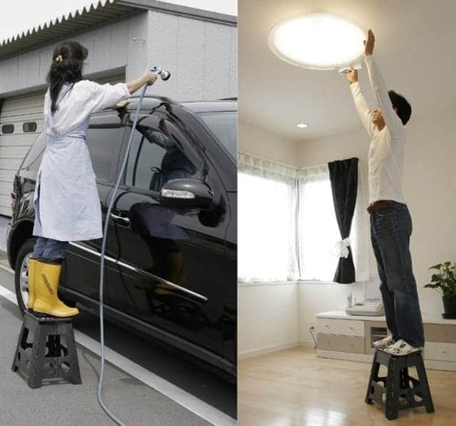 電球の取り替えや車の洗車にも使える