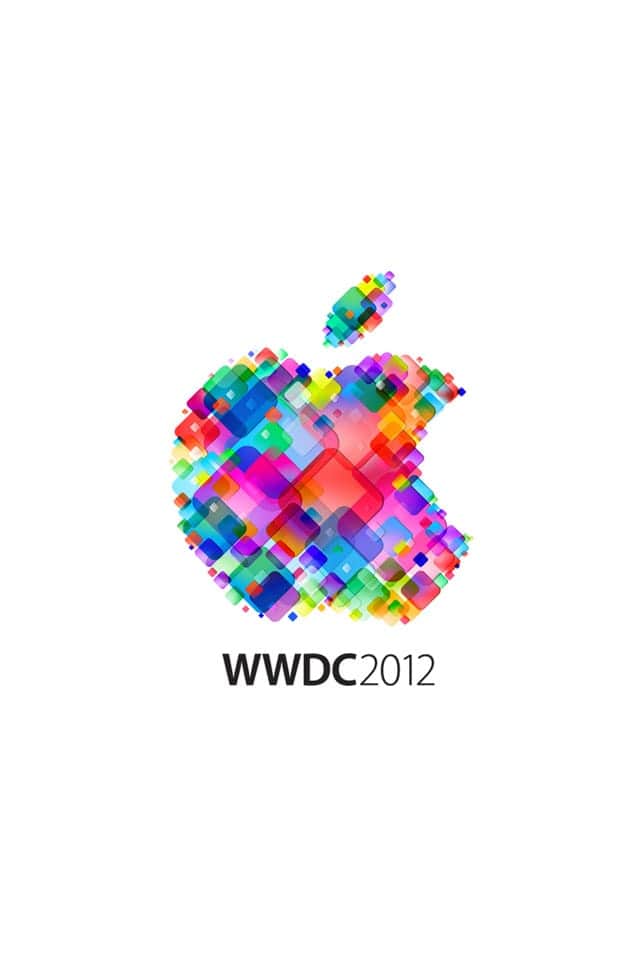 Wwdc2012のアップルロゴが可愛かったのでiphone用の壁紙にしてみた スーログ
