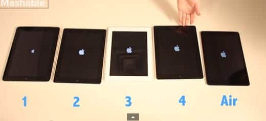 初代iPadからiPad Airまでスピード比較！どれが一番速い？