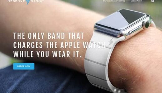Apple Watchのバッテリー切れを防ぐ30時間分のバッテリーを内臓したバンド「Reserve Strap」