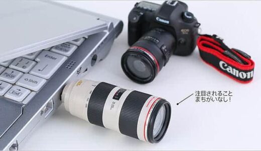 精巧すぎるCanonのミニチュアが可愛すぎる。レンズ型USBメモリ2本とカメラ本体、限定1,000個を販売