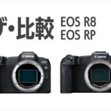 ザ比較 EOS R8 VS EOS RP