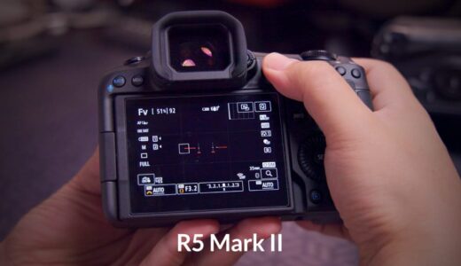 EOS R5 Mark II AFフレームの枠 動作確認中