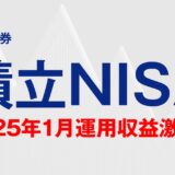 SBI証券 積立NISA 2025年1月に運用収益率が激減