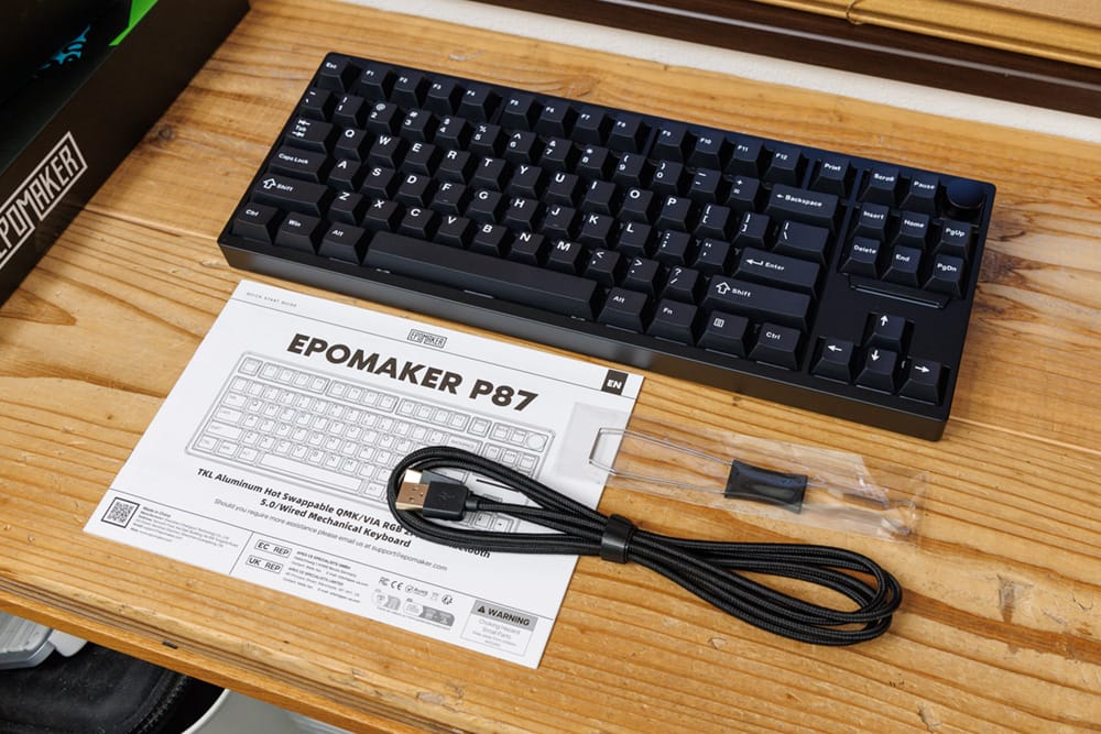 Epomaker P87 同梱物一覧