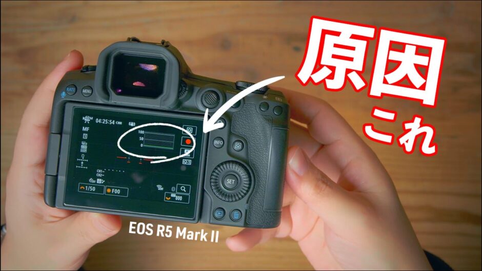 EOS R5 Mark II 電源が入らない原因はこれ